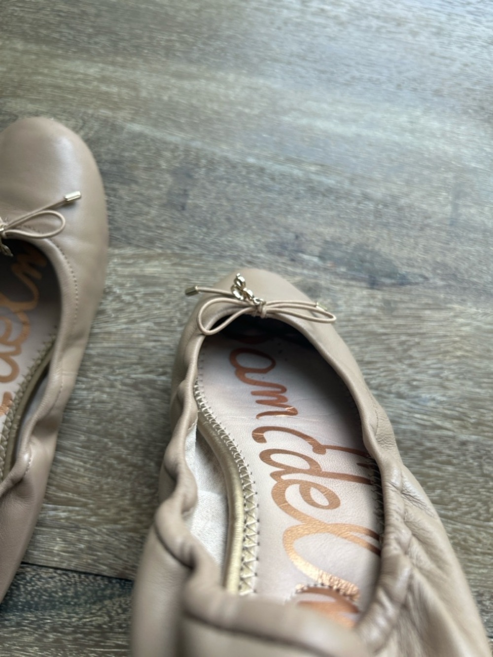 Sam Edelman Felicia Leather Ballet Flat, Tan Leather, Size 8 - Picture 6 of 8